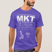 Mankato Regional Airport MKT T-shirt (Voorkant)