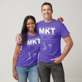 Mankato Regional Airport MKT T-shirt (Unisex)