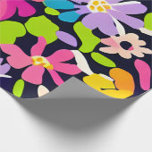 MankDhani Colorful Flowers Pattern Cadeaupapier (Hoek)