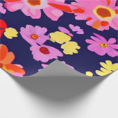MankDhani Colorful Flowers Pattern Cadeaupapier (Hoek)