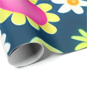 MankDhani Colorful Flowers Pattern Wrapping Paper Cadeaupapier (Rol Hoek)