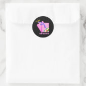 manke rizket ronde sticker (Tas)