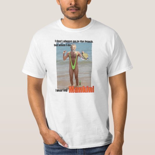 Mankini Interessant Man T-shirt (Voorkant)