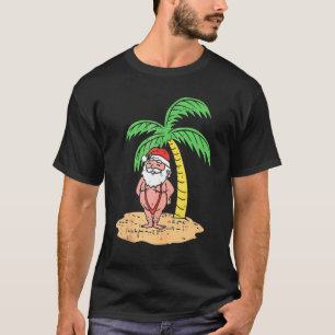 Mankini Santa Summer zwemt Kerstmis in juli B T-shirt