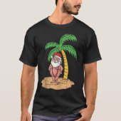 Mankini Santa Summer zwemt Kerstmis in juli B T-shirt (Voorkant)