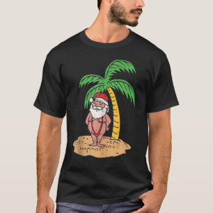 Mankini Santa Summer zwemt Kerstmis in juli B T-shirt