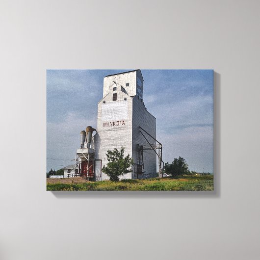 Mankota Grain Elevator Canvas Afdruk (Voorkant)
