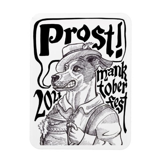 Manktoberfest 21 magnet magneet (Verticaal)