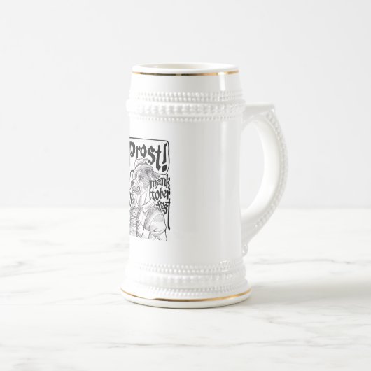 Manktoberfest Stein 2021 Bierpul (Voorkant rechts)