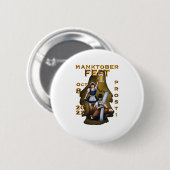 Manktoberfest-vector Ronde Button 5,7 Cm (Voorkant /achterkant)