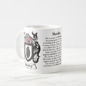 Manley Family Coat of Arms Mok (Voorkant links)