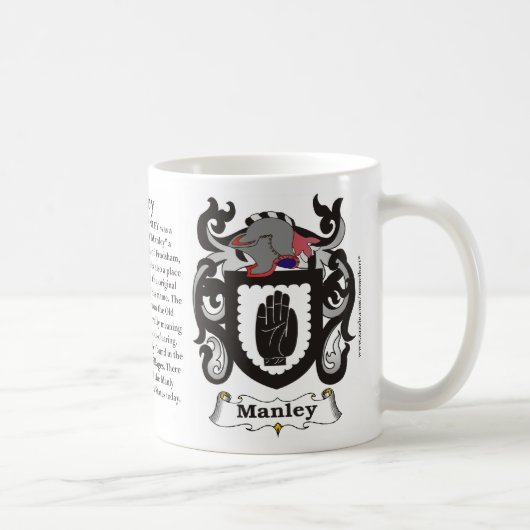 Manley Family Coat of Arms Mok (Rechts)