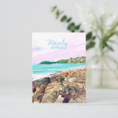 Manly Beach Ocean surf Australië reizen Briefkaart (Staand voorkant)
