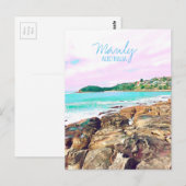 Manly Beach Ocean surf Australië reizen Briefkaart (Voorkant / Achterkant)