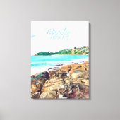 Manly Beach Ocean surf Australië reizen Canvas Afdruk (Voorkant)