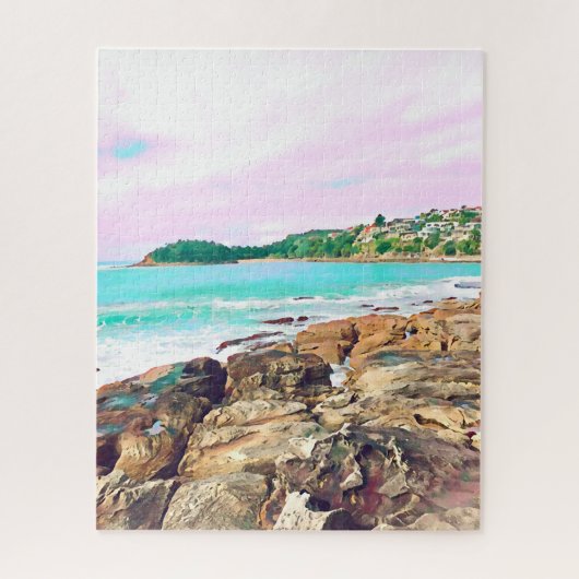 Manly Beach Ocean surf Australië reizen Legpuzzel (Verticaal)