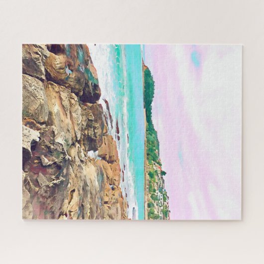 Manly Beach Ocean surf Australië reizen Legpuzzel (Horizontaal)