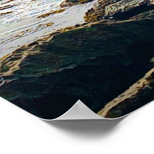 Manly Beach Ocean surf Australië reizen Poster (Hoek)