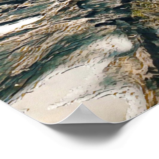 Manly Beach Ocean surf Australië reizen Poster (Hoek)