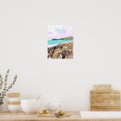 Manly Beach Ocean surf Australië reizen Poster (Keuken)