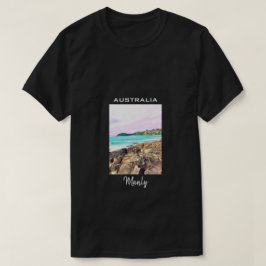 Manly Beach Ocean surf Australië reizen T-shirt