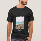 Manly Beach Ocean surf Australië reizen T-shirt (Voorkant)
