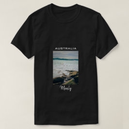 Manly Beach Ocean surf Australië reizen T-shirt