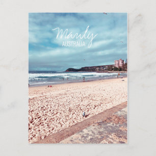 Manly Beach retro Australië reizen Briefkaart