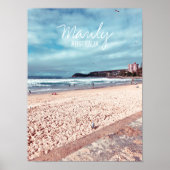 Manly Beach retro Australië reizen Poster (Voorkant)