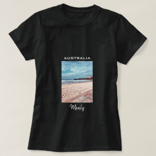 Manly Beach retro Australië reizen T-shirt