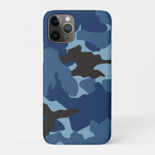 Manly Blue Camo Militair Camouflage Patroon Tough Case-Mate iPhone Case
