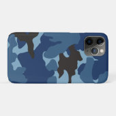 Manly Blue Camo militaire camouflagepatroon Case-Mate iPhone Case (Achterkant (horizontaal))