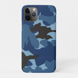 Manly Blue Camo militaire camouflagepatroon Case-Mate iPhone Case