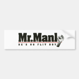 Manly bumper sticker