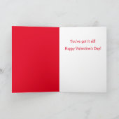 Manly, Charming Husband Valentijn Feestdagen Kaart (Binnen)