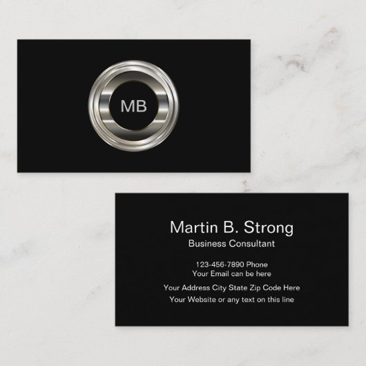 Manly Consultant Visitekaartjes (Voorkant / Achterkant)