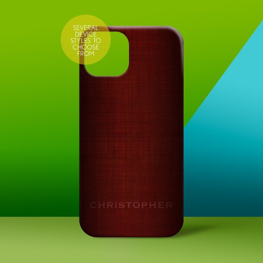 Manly Executive Design met naam voor mannen Case-Mate iPhone Case