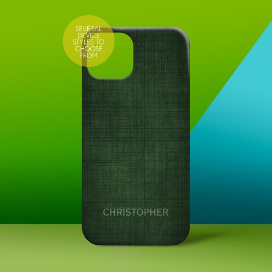 Manly Executive Linnen Ontwerp met Naam Case-Mate iPhone Case