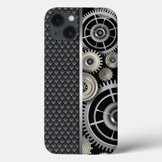 Manly Exposed Gears and Mesh Pattern Case-Mate iPhone Case (Achterkant)