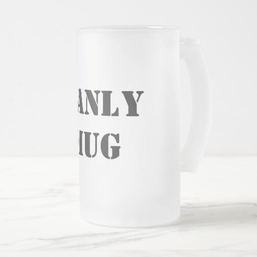 Manly Funny Typografie Matglas Bierpul (Voorkant rechts)