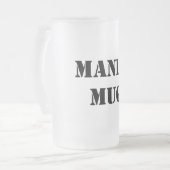 Manly Funny Typografie Matglas Bierpul (Voorkant links)