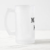 Manly Funny Typografie Matglas Bierpul (Links)