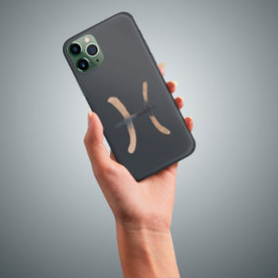 Manly Graphite Pisces Zodiac Sign Case-Mate iPhone Case