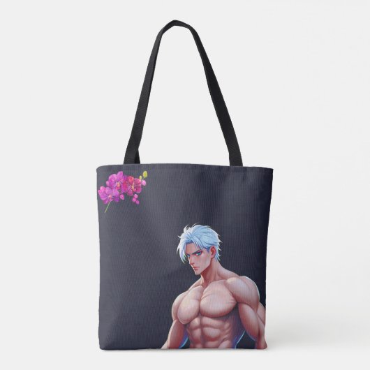 Manly in Anime Canvas tas (Achterkant)