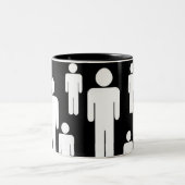 manly-koffie tweekleurige koffiemok (Center)