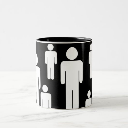 manly-koffie tweekleurige koffiemok (Center)