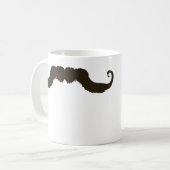 Manly krulde snor koffiemok (Voorkant links)