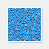 Manly Man Gear Head Nuts en Bolts Servetten (Voorkant)