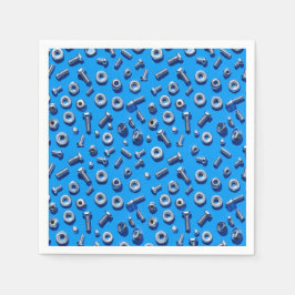 Manly Man Gear Head Nuts en Bolts Servetten