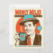 Manly Mojo Coffee Briefkaart (Voorkant / Achterkant)
